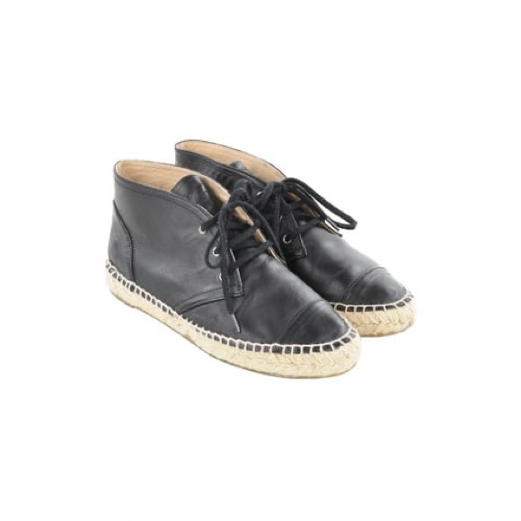 Chanel Hi Top Espadrilles W/Lambskin Leather - Picture 3 of 6